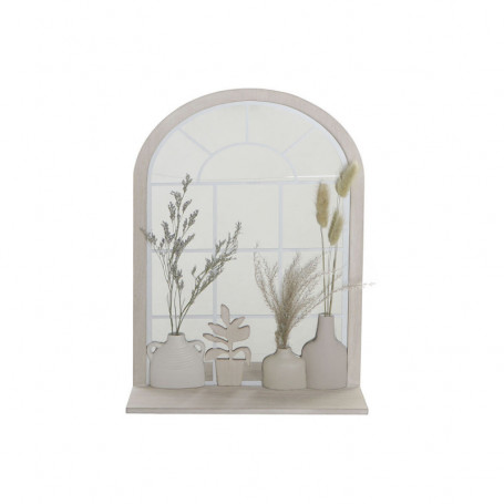Miroir mural DKD Home Decor Vase Verre Beige MDF Résine Cottage (35 x 10 x 50 cm 72,99 €