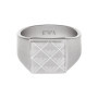 Bague sigillaire en acier inoxydable Emporio Armani pour homme