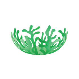 Porte-Fruits Design Alessi Mediterraneo en Acier Époxy Vert - 25 cm