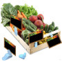 Lot de 30 Étiquettes de Prix Plastifiées pour Fruits et Légumes - Réutilisables et Effaçables
