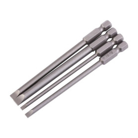 Set de 4 Embouts de Tournevis Magnétiques en Acier - Tête Plate 3mm à 6mm