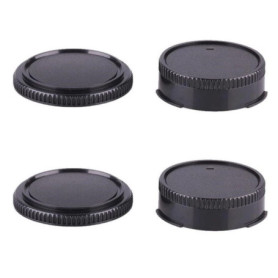 Lot de 2 Capuchons Arrière pour Objectifs Canon FD et FL - Protection Optimale