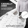 Pack de Lacets Plats Blancs pour Baskets - 3 Pièces