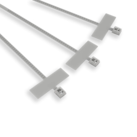 Lot de 100 pinces d'identification pour câbles en nylon - Etelec FBT10025