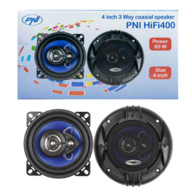 Haut-parleurs Coaxiaux PNI HIFI400 pour Voiture - 80W, 10 cm, Lot de 2