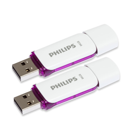 Clé USB Philips Snow Édition 64 Go - Haute Vitesse 2.0 pour PC et Portable
