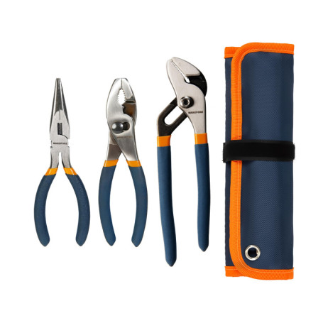 Jeu de Pinces MANUFORE 3 Pièces - Longue, Universelle et Multiprise