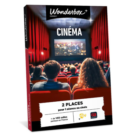 Coffret Cadeau Wonderbox Connect - 2 Places de Cinéma au Choix