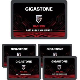 Gigastone SSD Interne 512 Go - Lot de 5 Disques Dur 2.5" Haute Vitesse pour Gamers