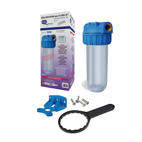 Filtre à eau 10" avec support mural et clé de remplacement
