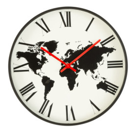 Horloge Murale Moderne Baroni Home en PVC Silencieuse - 40x40 cm