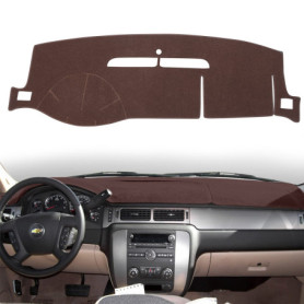 Housse de Tableau de Bord HanLanKa pour Chevrolet et GMC - Marron
