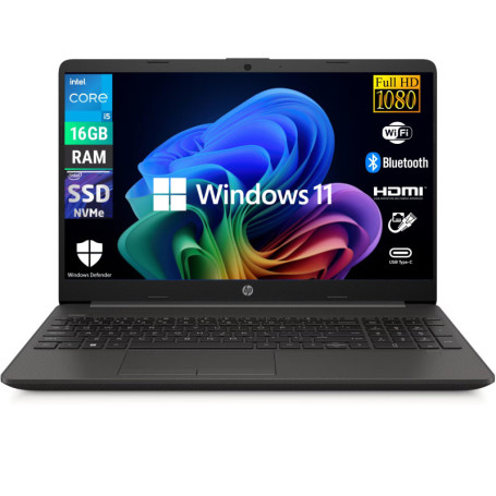 HP 250 G9 - Ordinateur Portable 15,6" i5-1235U 16GB 512SSD Windows 11 Pro