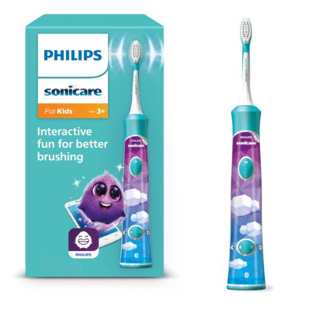 Philips Sonicare Kids - Brosse à dents électrique interactive turquoise