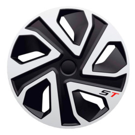 Enjoliveurs J-Tec ST 19 pouces Argent et Noir - Jeu de 4