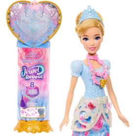 Poupée Cendrillon Jewel Reveal avec Accessoires et Boîte à Bijoux