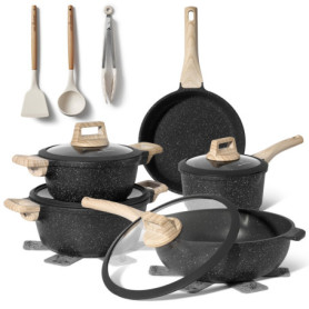 Ensemble de Casseroles et Poêles Just Perfecto - 14 Pièces avec Revêtement Antiadhésif