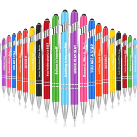 KAHEIGN Ensemble de 20 Stylos à Bille Inspirants avec Citations Motivantes