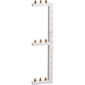 Rail de phase Hager KCL368R 3P Vertical 3 Rangées Blanc
