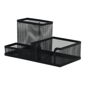 Organisateur de Bureau en Métal Noir - Q-Connect