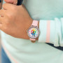 Montre Analogique Kiddus pour Enfants avec Bracelet en Caoutchouc Rose