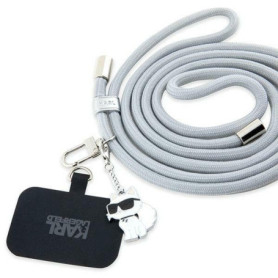 Ceinture en cuir KARL LAGERFELD Gris - Style Universel