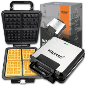 Gaufrier KRUMAD 2000 W pour Gaufres Belges - Design Compact et Anti-adhésif