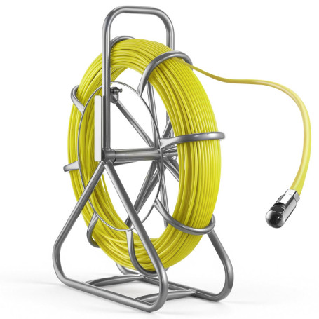 Aiguille Électricien VEVOR 100 m avec Support - Tire-Fils en Fibre de Verre