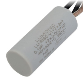 Condensateur Antiparasitage Lumonic 0,1µF 250VAC Radial