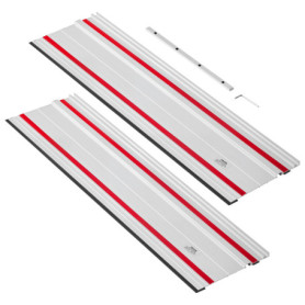 VEVOR Kit de Rails de Guidage pour Scie Plongeante - 2 Rails de 700 mm en Aluminium