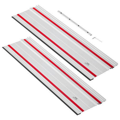 VEVOR Kit de Rails de Guidage pour Scie Plongeante - 2 Rails de 700 mm en Aluminium
