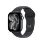 Apple Watch Series 11 - Montre Connectée GPS 42 mm Obsidienne avec Bracelet Sport Noir
