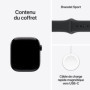 Apple Watch Series 11 - Montre Connectée GPS 42 mm Obsidienne avec Bracelet Sport Noir