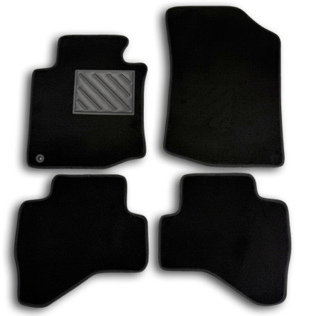 Tapis de Sol Antidérapants sur Mesure pour Peugeot 107 (2007-2014) - Noir