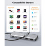 Station d'accueil USB C 12-en-1 NOVOO avec 2 HDMI et 5 Ports USB