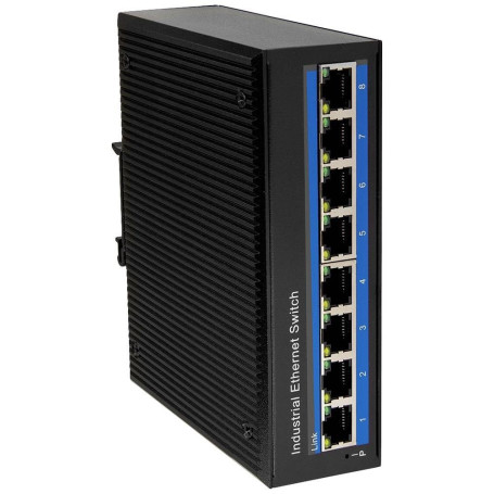 Commutateur Ethernet Industriel LogiLink 8 Ports Gigabit PoE