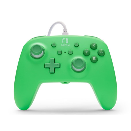 Manette Filaire Améliorée PowerA pour Nintendo Switch - Vert Écume