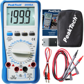 Multimètre Numérique PeakTech 2005 A - 2000 Comptes, 1000V