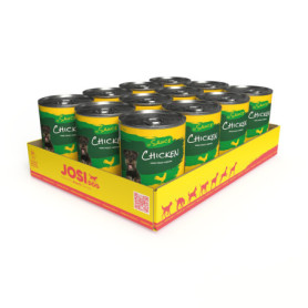 JosiDog Poulet en Sauce - Nourriture Humide Premium pour Chiens Adultes - 12 x 415 g