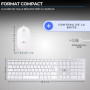 Pack Clavier et Souris Filaire Bluestork pour Mac - Design Blanc