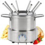 Fondue Électrique 8 Personnes en Acier Inoxydable Profi Cook