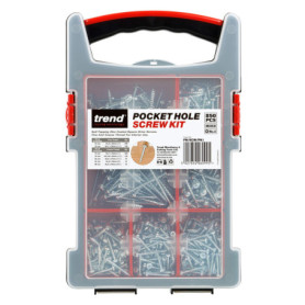 Lot de 850 Vis Trend pour Trou de Poche avec Mallette de Transport