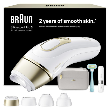 Braun Silk·expert Pro 5 - Épilateur à Lumière Pulsée avec Accessoires