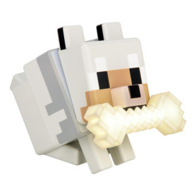 Lampe LED 3D Minecraft Wolf GloBuddies - Veilleuse Tactile Multicolore