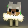 Lampe LED 3D Minecraft Wolf GloBuddies - Veilleuse Tactile Multicolore