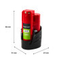 Batterie Green Cell 12V 3Ah Li-ION pour Outils Milwaukee M12 - Remplacement Fiable