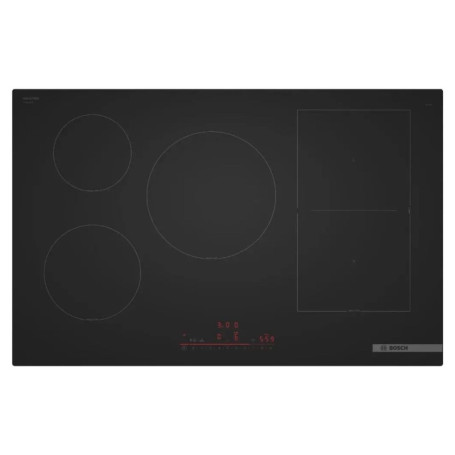 Plaque de cuisson à induction Bosch Série 6 80 cm - Design noir mat et zones flexibles