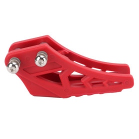 Guide de chaîne en ABS rouge pour moto et vélo - Antidérapant et Durable