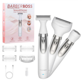 Rasoir Électrique 3 en 1 pour Femme - BarberBoss QR-8003