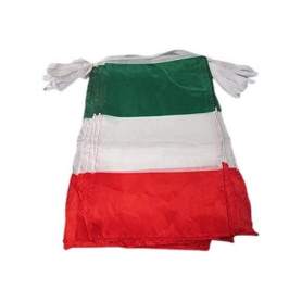 Guirlande Drapeau Italien 12m avec 20 Fanions en Polyester